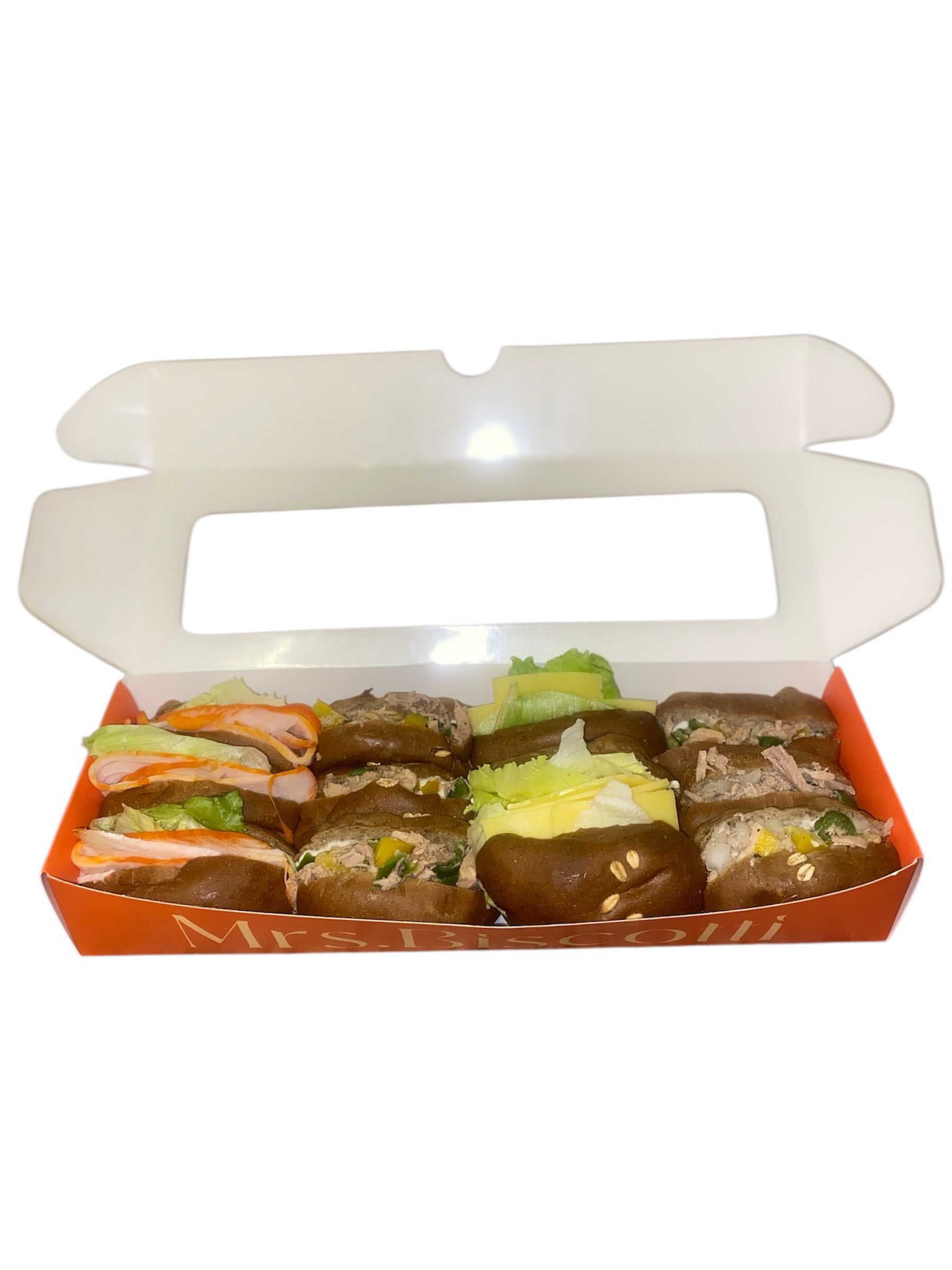 Classic mini sandwiches brown bread (12pcs)